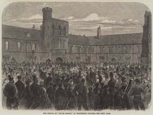 Het Zingen van "Dulce Domum," op Winchester College