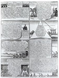De Plechtige Liga en Verbond van 1643, gegraveerd door W. Hollar (1607-77) door English School