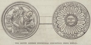 De Zuid-Londense Industriële Tentoonstellingsprijs Medaille door English School