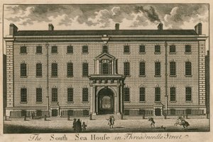 The South Sea House in Threadneedle Street, Londen