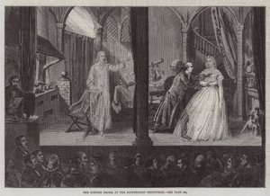 Het Spookdrama in de Polytechnische Instelling (gravure)
