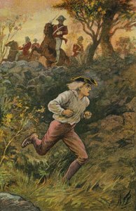 De ontsnapping van de spion (kleurenlitho) door English School