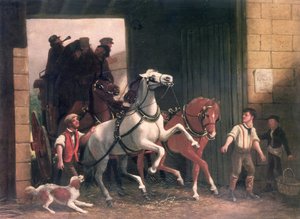 De aankomst van de postkoets, c.1830