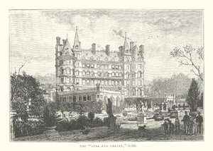 De "Star and Garter", 1886 (gravure) door English School