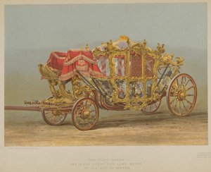 De staatskoets van de zeer eerbiedwaardige de burgemeester van Londen door English School