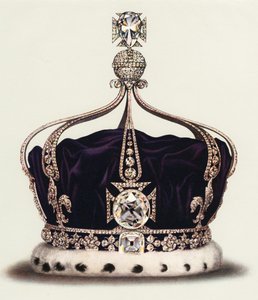 De staatskroon van koningin Mary uit de kroonjuwelen van Engeland