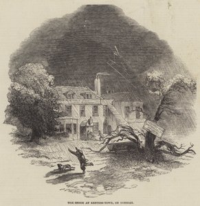 De storm in Kentish-Town, op dinsdag