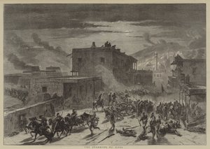 De bestorming van Kars (gravure)