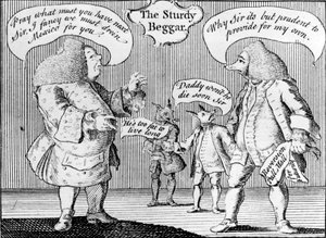 De Sterke Bedelaar, 1758 door English School