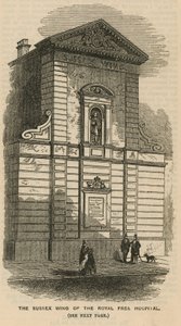 De Sussex Vleugel van het Royal Free Ziekenhuis, Londen door English School