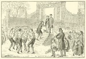 De zwaarddansers (gravure) door English School