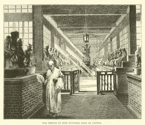 De Tempel van Vijfhonderd Goden in Canton