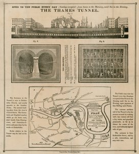 Het Thames Tunnel door English School