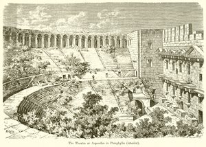 Het theater van Aspendus in Pamphylië (interieur) door English School
