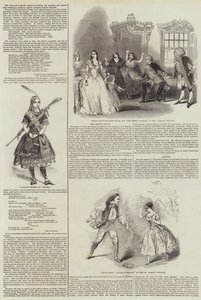 De theaters (gravure) door English School