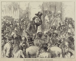 Het Hervatten van het Tichborne Proces, Aankomst van de Eisende Partij door English School