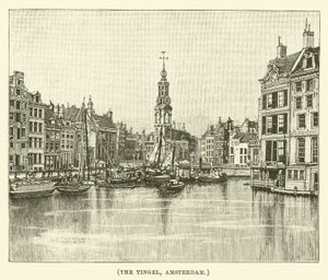 The Tingel, Amsterdam (engraving) door English School