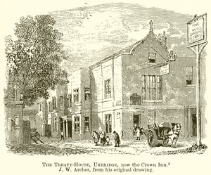 Het Verdragshuis, Uxbridge, nu de Crown Inn