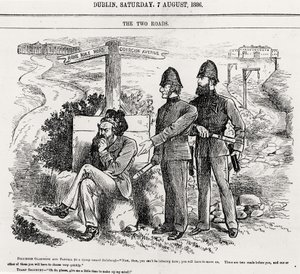 De Twee Wegen, illustratie, uitgegeven 7 augustus 1886 door English School