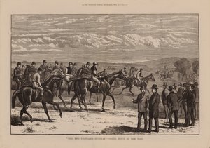 "De tweeduizend guineas", naar de post (gravure) door English School