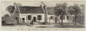 De oorlog in de Transvaal, Zuid-Afrika, een winkel in Lydenberg door English School