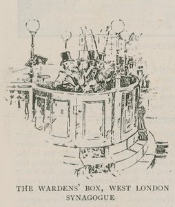 De Warden Box, West London Synagoge door English School