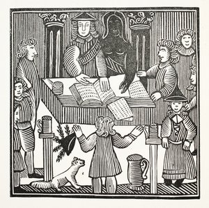 Het Gehele Proces en de Aanklacht tegen Sir John Barleycorn, Ridder, illustratie uit Chap-books van de Achttiende Eeuw door John Ashton, uitgegeven 1882 door English School