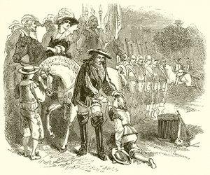 De Jonge John Churchill Vraagt een Commissie aan in een van de Koninklijke Regimenten door English School