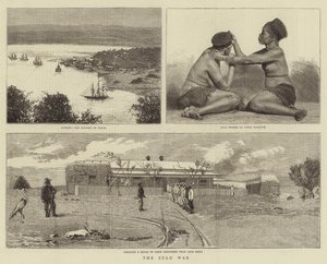 De Zoeloe Oorlog (gravure) door English School
