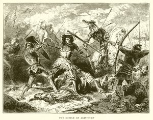De slag bij Azincourt