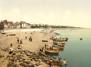 Het strand, Exmouth door English School