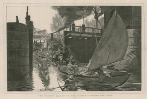 Het bootseizoen op de Theems door English School