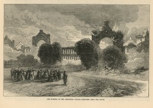 De brand van Alexandra Palace door English School