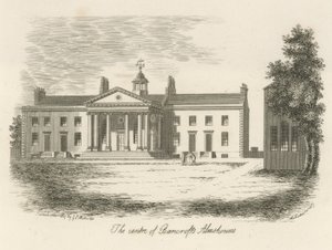 Het centrum van Bancrofts Alms Houses door English School