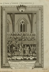 De ceremonie van het uitvoeren van de uitdaging van de kampioen door English School