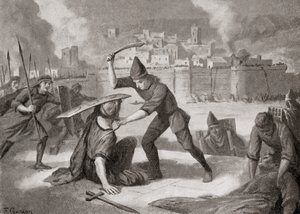 De stad Sardis of Sardes veroverd door de Cimmeriërs in de 7e eeuw v.Chr., uit Hutchinson