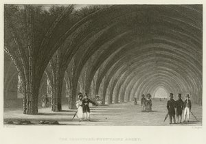 De kloosters bij Fountains Abbey door English School