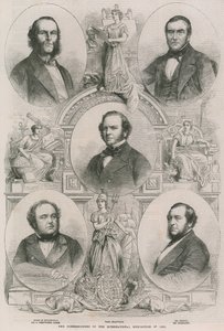 De commissarissen van de Internationale Tentoonstelling van 1862 door English School