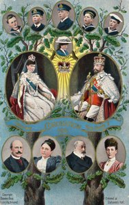 De kroning van koning George V en koningin Mary