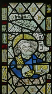 Het oostelijke raam met St. Petrus door English School