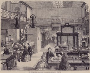 De educatieve collectie in het South Kensington Museum, Londen
