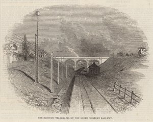 De elektrische telegraaf op de South Western Railway door English School