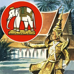 De olifant, embleem van Thailand