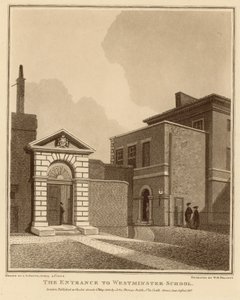 De ingang van Westminster School door English School