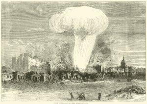 De explosie in de Avenue Rapp, april 1871