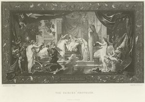De beschermeling van de feeën (gravure) door English School