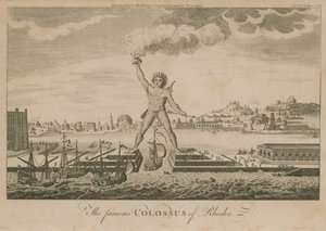 De beroemde Kolossus van Rhodos door English School