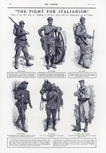 De strijd voor het Italianisme, Eerste Wereldoorlog, 1915 door English School