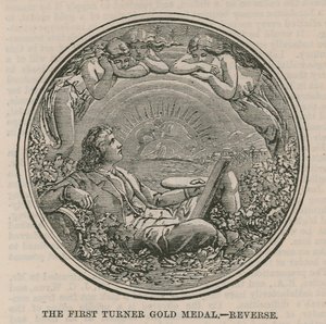De eerste Turner Gouden Medaille (achterzijde) door English School