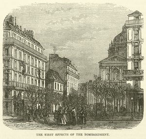 De eerste effecten van het bombardement, november 1870